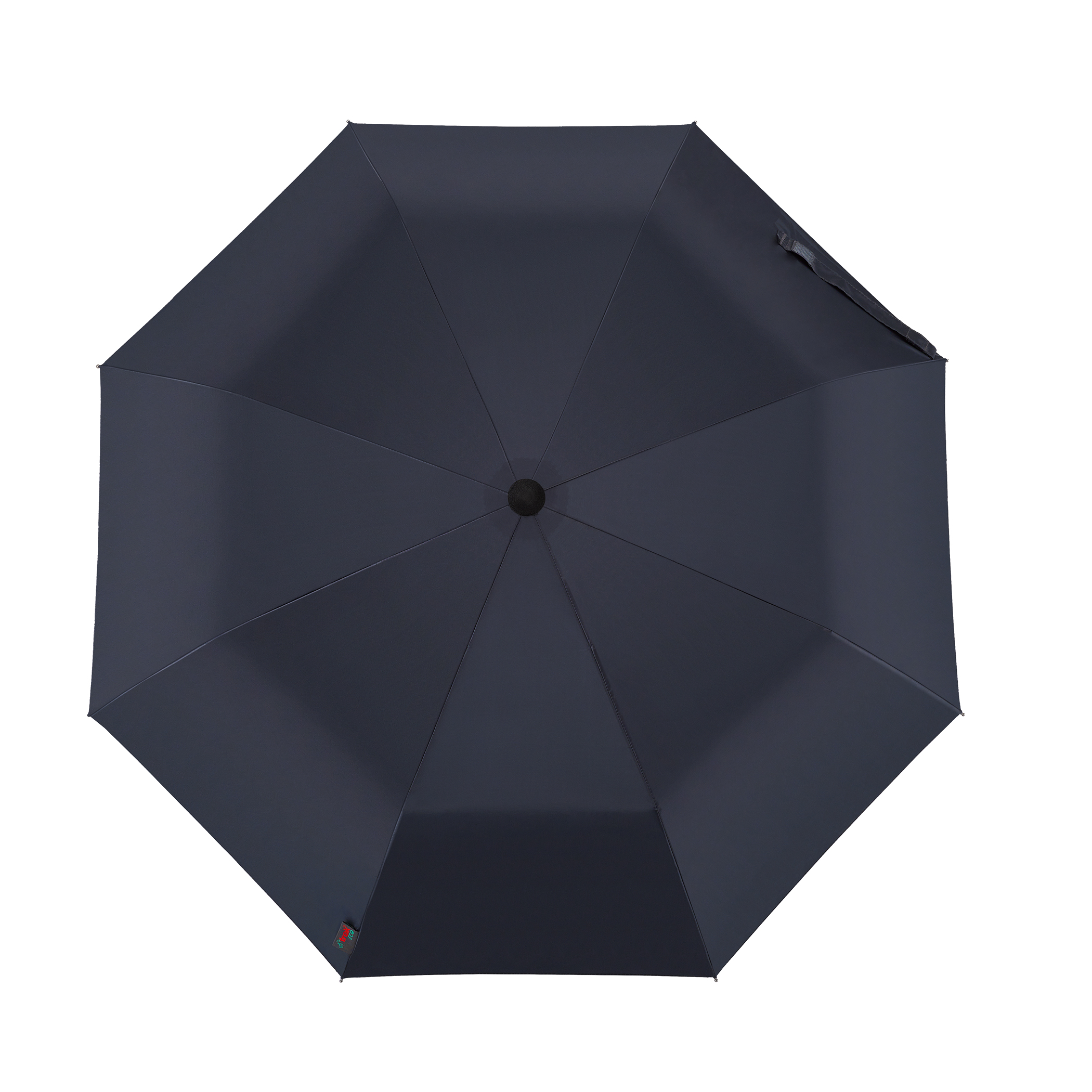 Trekking umbrella light trek ECO, anthracite, pocket umbrella, handle made of wood, automatic, sustainable