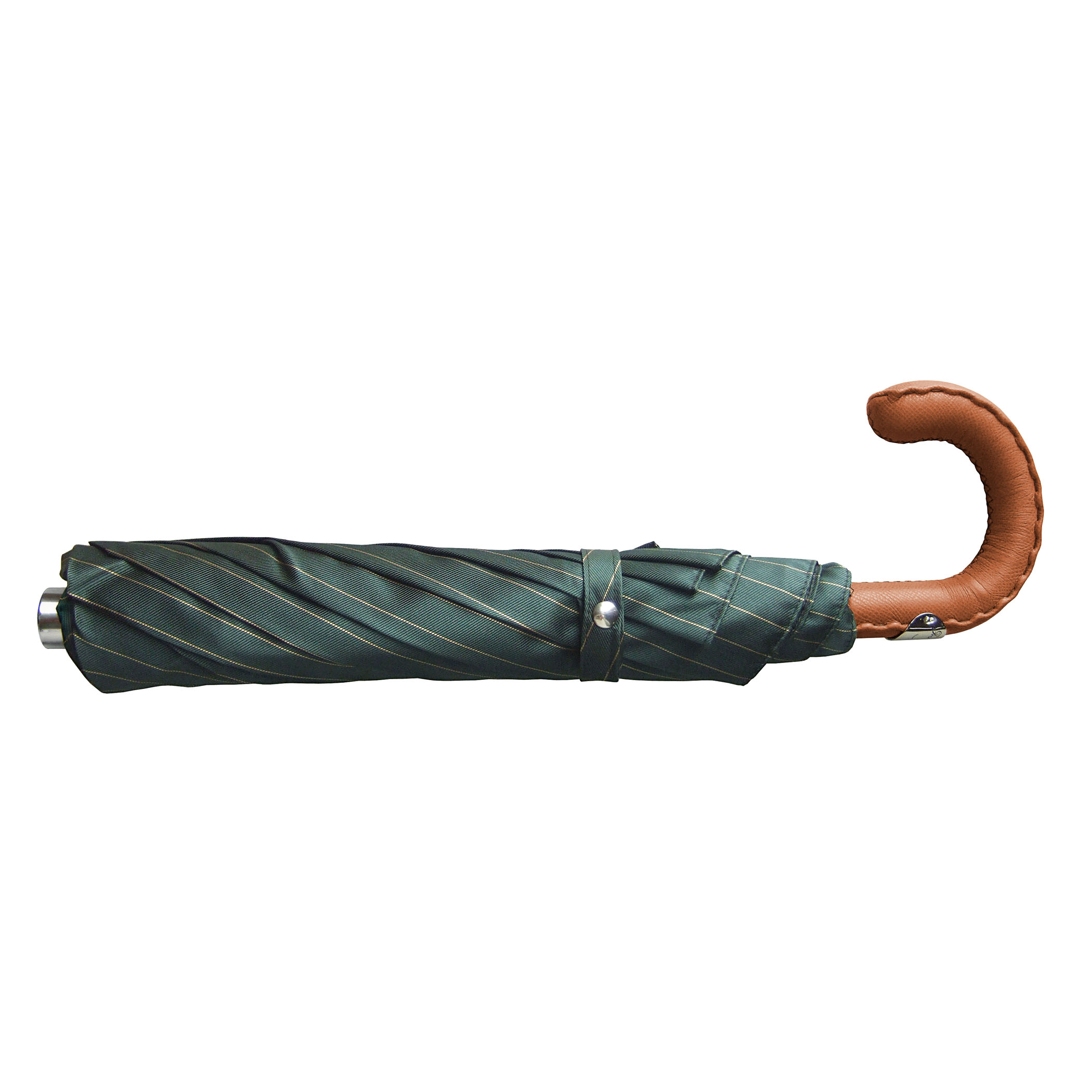 Parapluie classique CM07-NL, vert / beige rayé