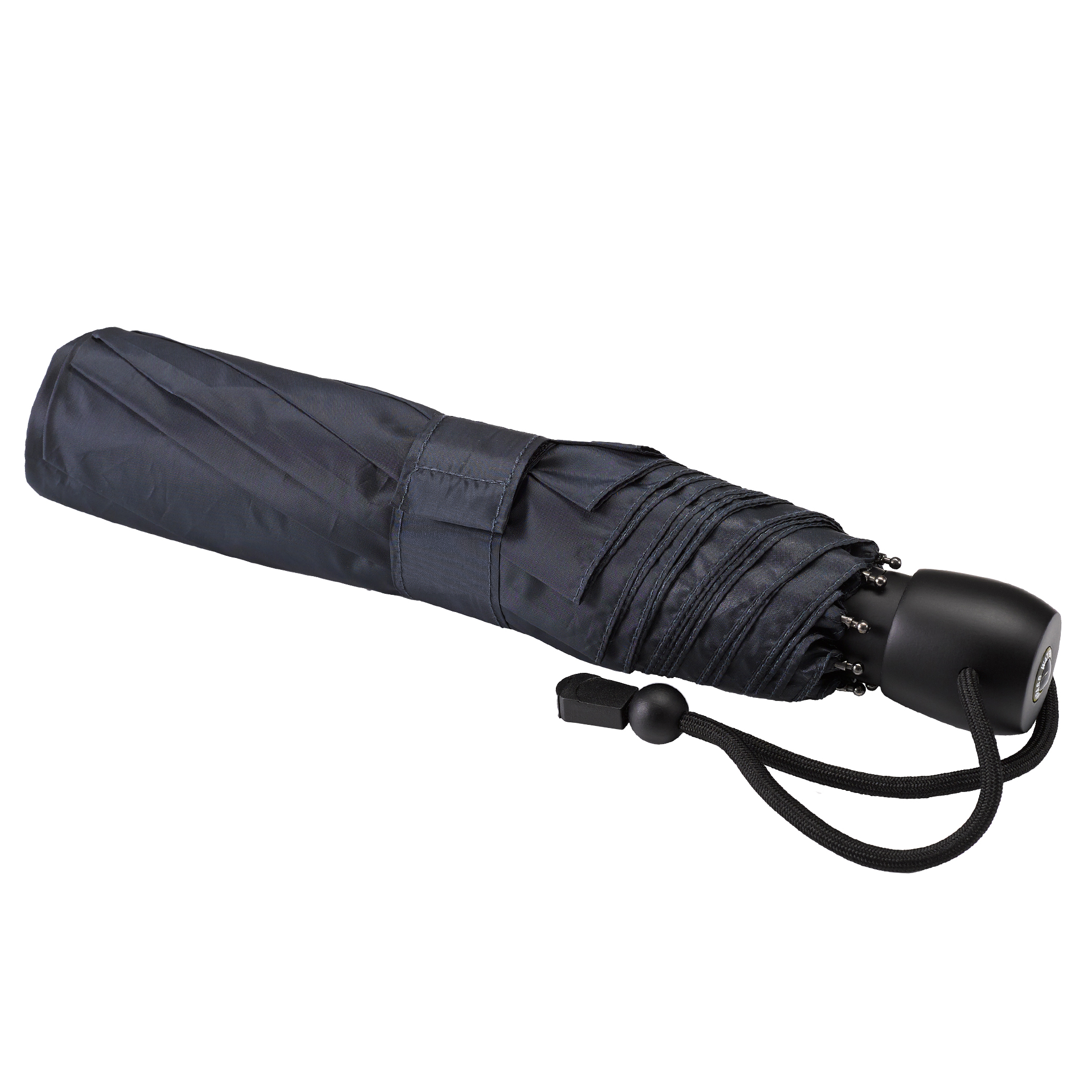 Trekking umbrella light trek ECO, anthracite, pocket umbrella, handle made of wood, automatic, sustainable