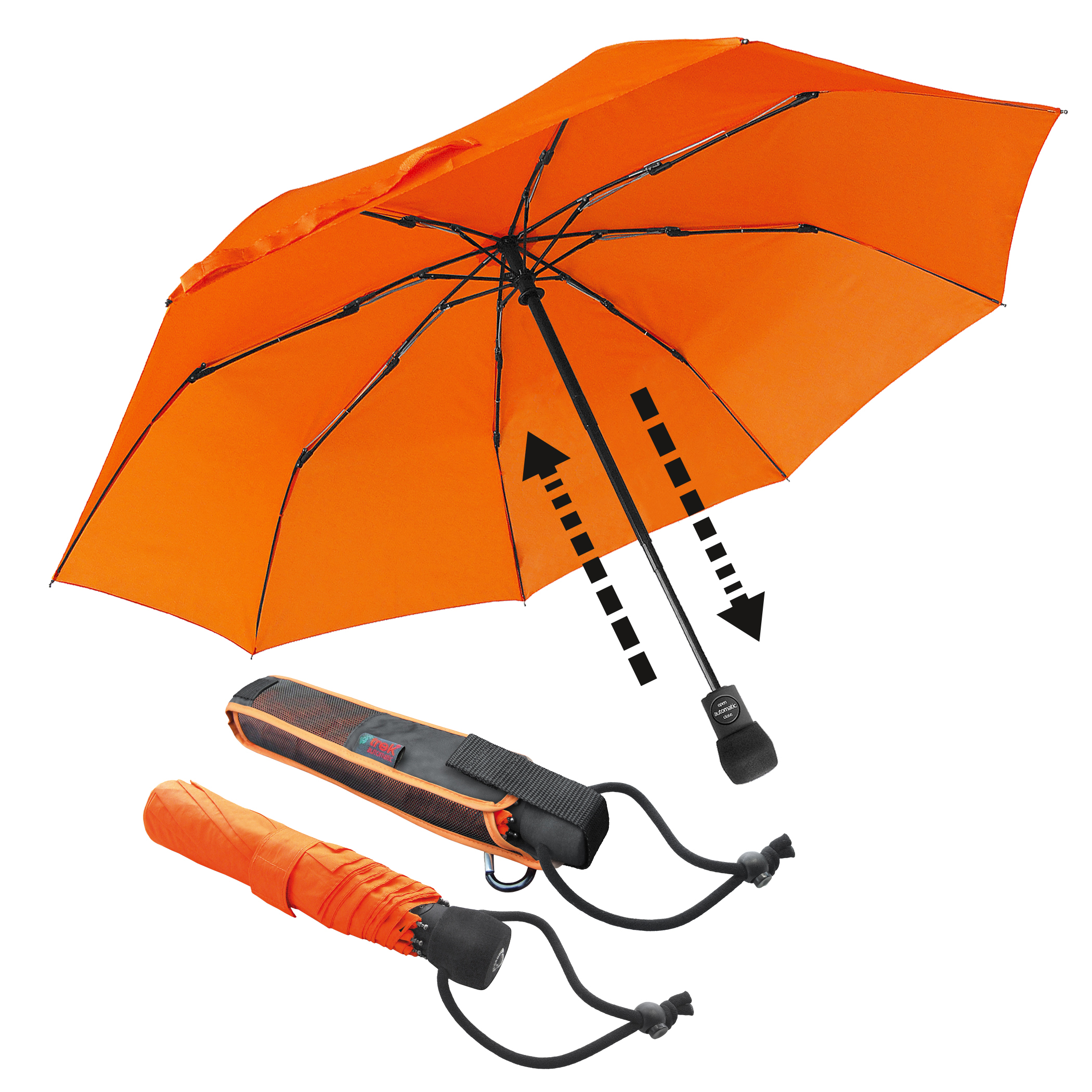 Trekking-Regenschirm light trek automatic, orange