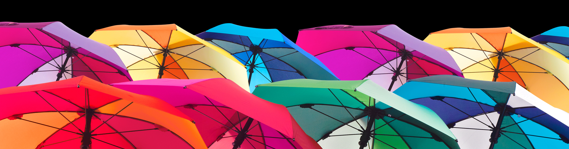 Bunte Regenschirme Bunte Regenschirme