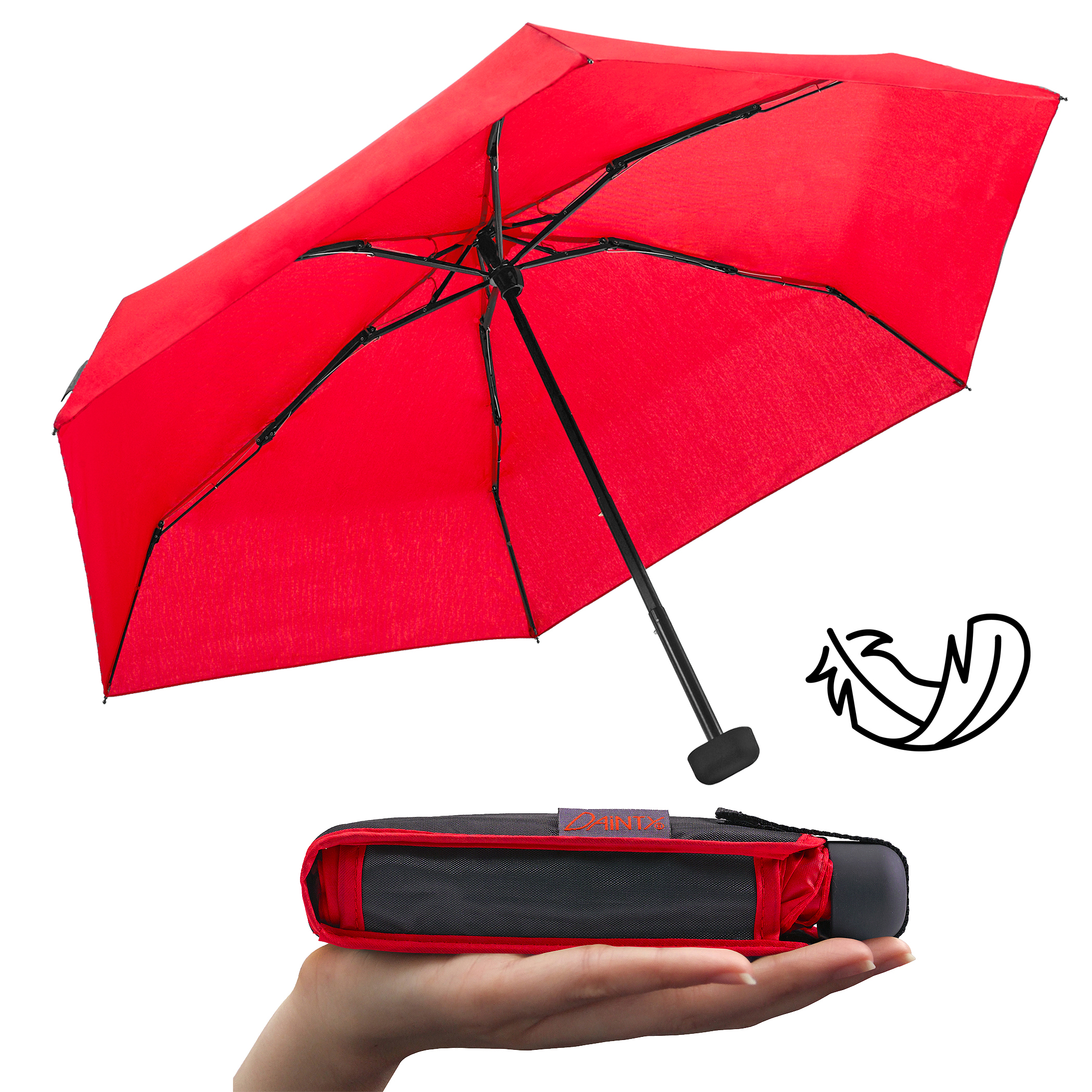 EuroSchirm Telescope Handsfree Umbrella Hiking Umbrella Orange