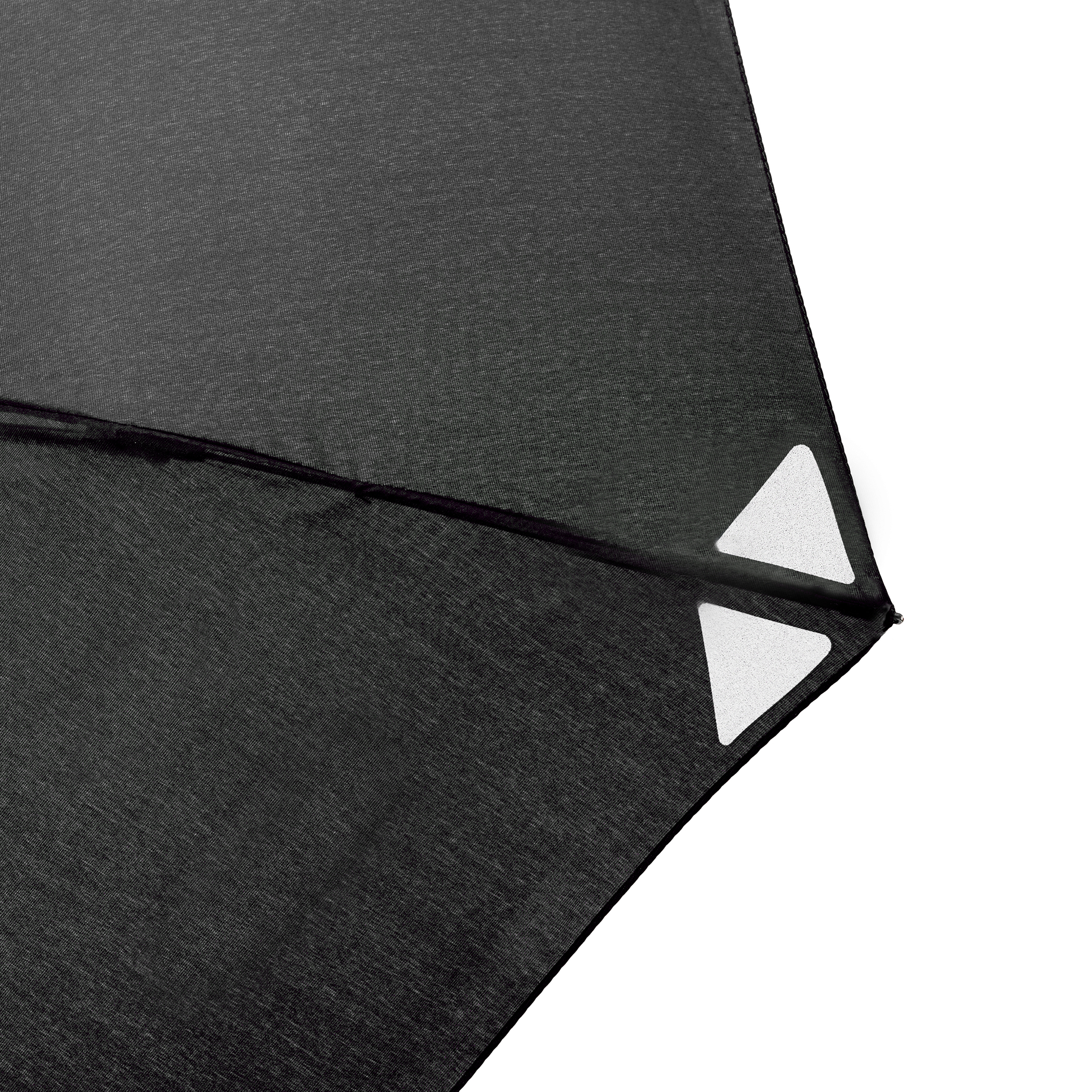 Parapluie de trek Dainty automatic, noir, avec bandes réfléchissantes
