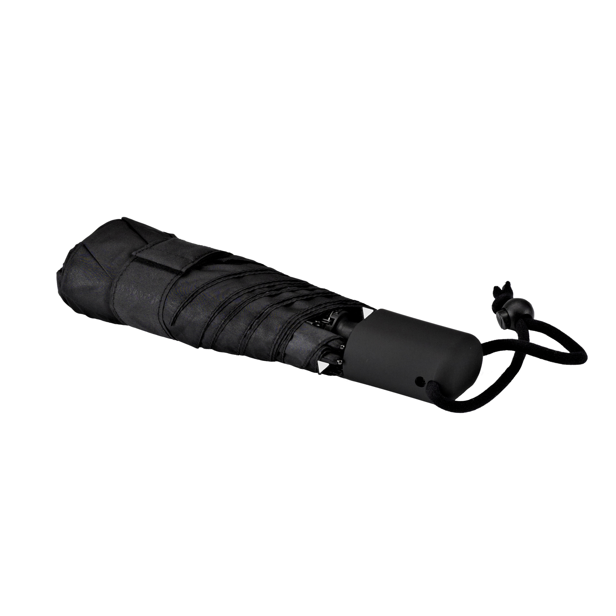 Parapluie de trek Dainty automatic, noir, avec bandes réfléchissantes