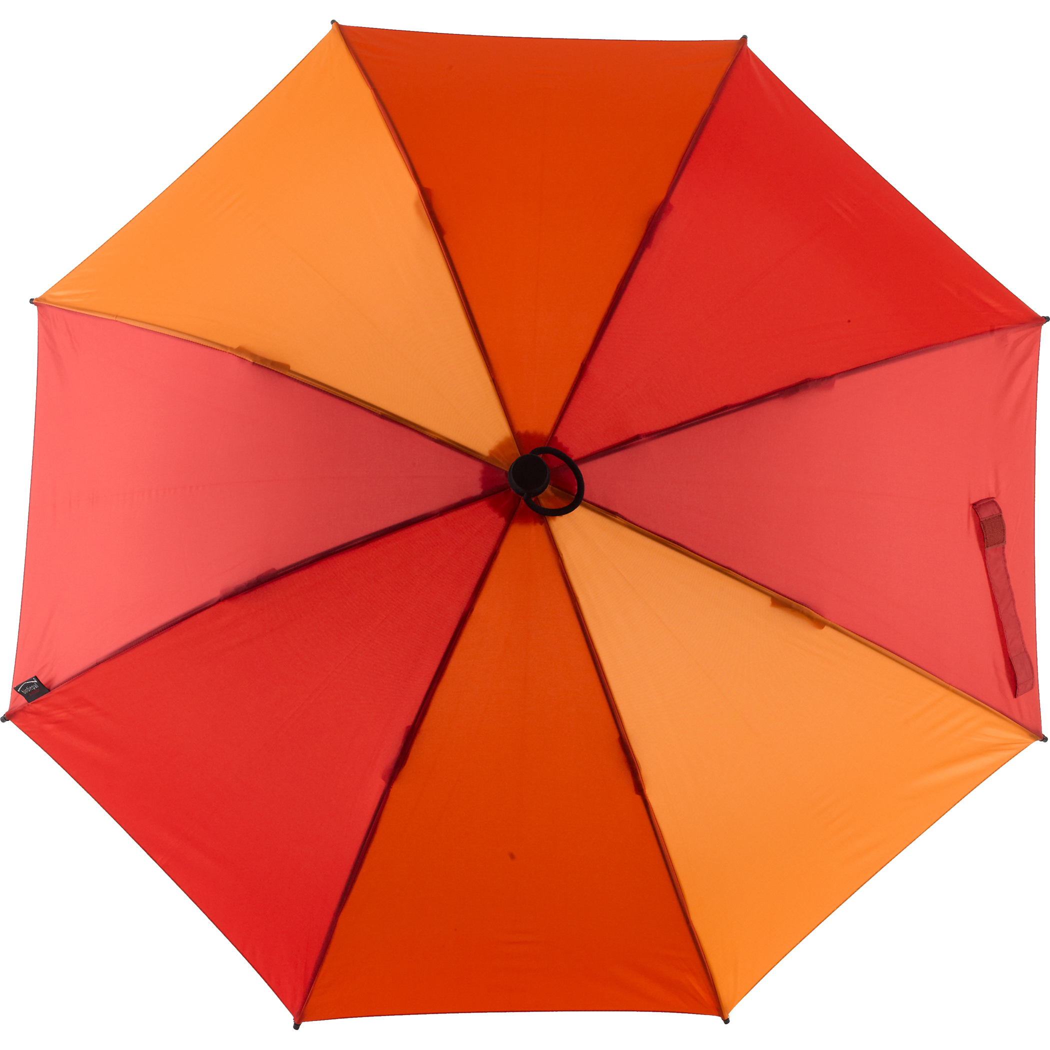 Trekking umbrella birdiepal outdoor, orange / red, stick umbrella, extremely sturdy, stormproof