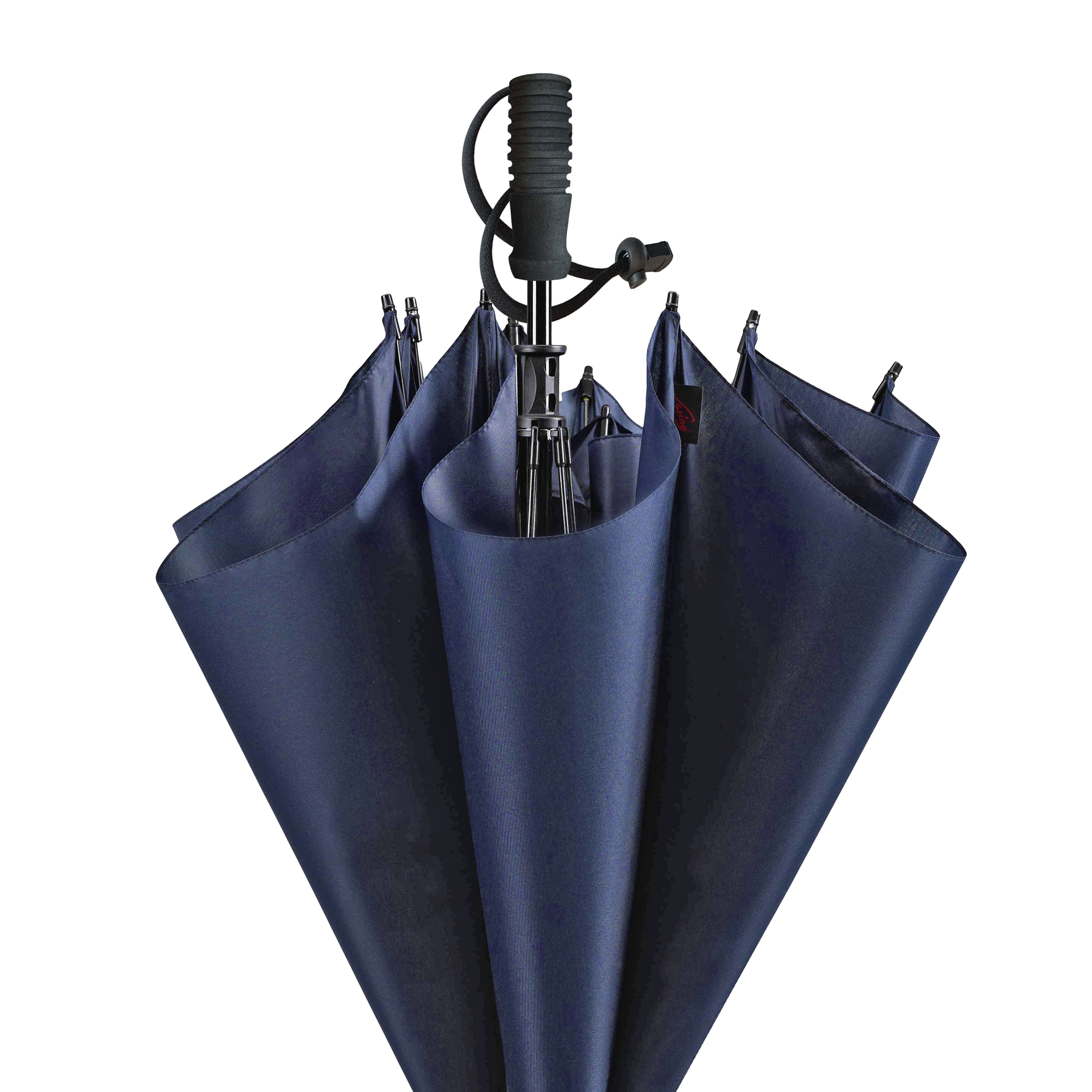 Trekking-Regenschirm Swing backpack handsfree, marineblau, Stockschirm, handfrei, verlängertes Dach