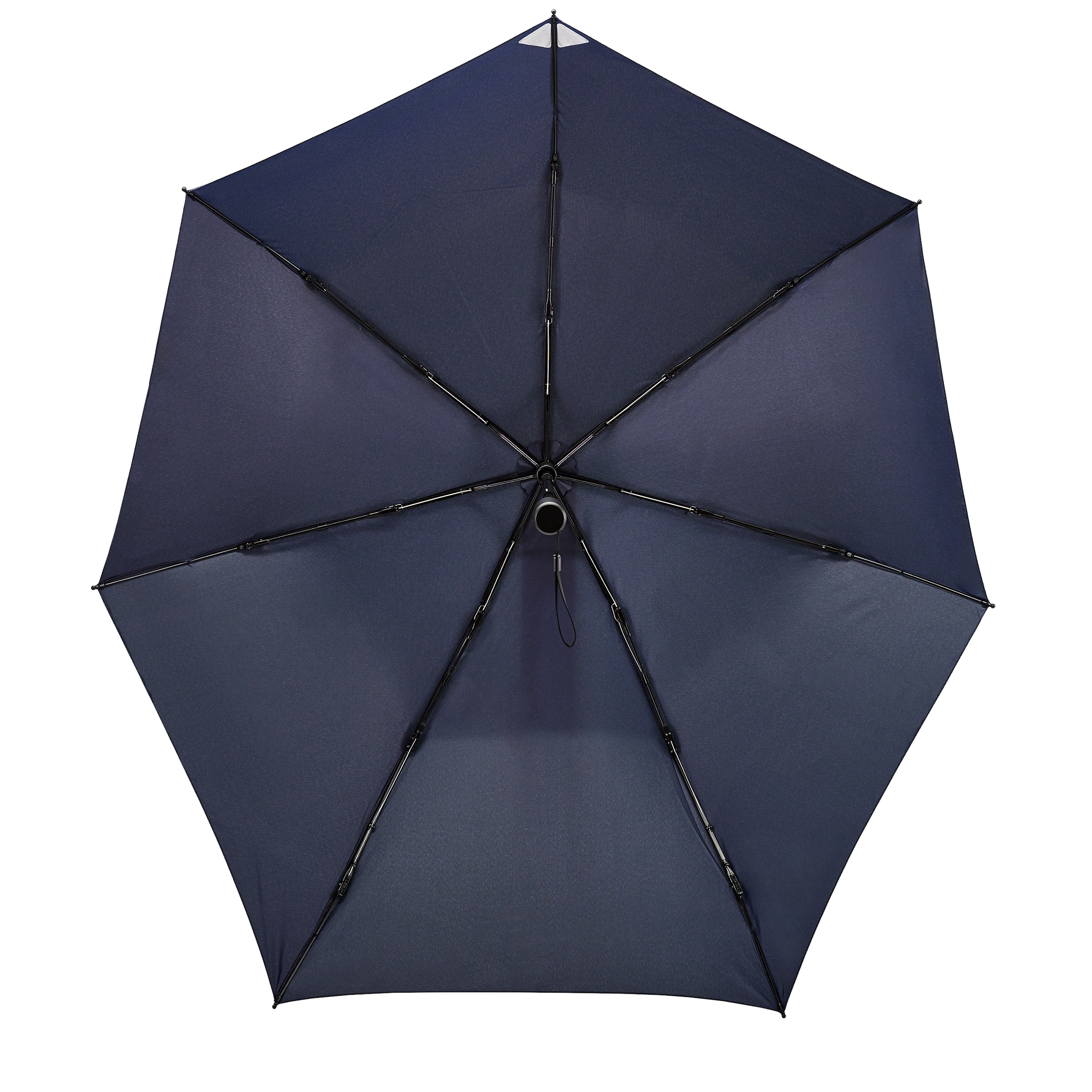 Parapluie De Voyage Ergonauts Anti-Vent Double Toile - Téflon, Poignée Ergonomique, Compact Pliable - Bleu Marine