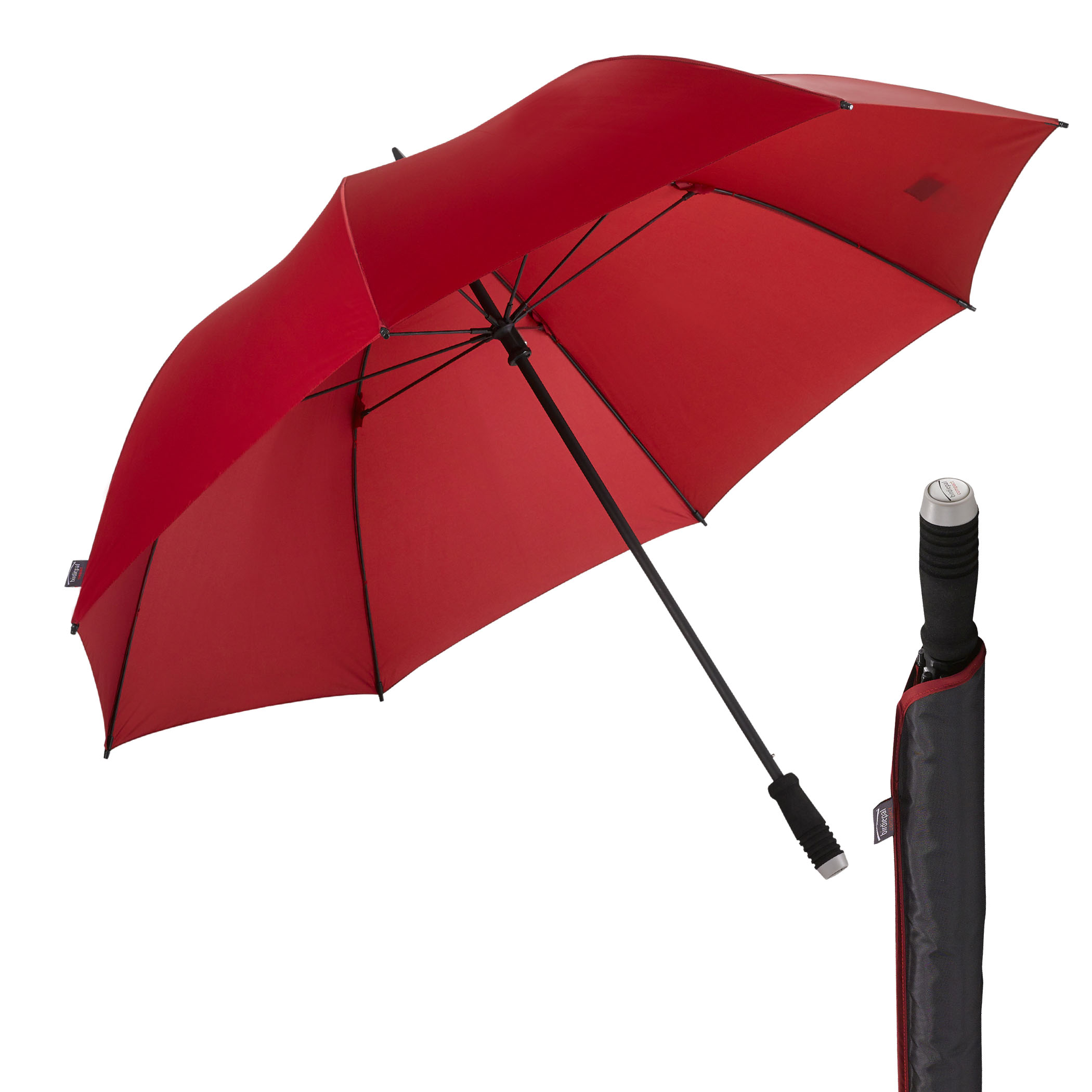 Golf-Regenschirm birdiepal compact, weinrot, windstabil, Partnerschirm, XXL-Größe,  Golf-Regenschirm birdiepal compact, weinrot, windstabil, Partnerschirm, XXL-Größe,